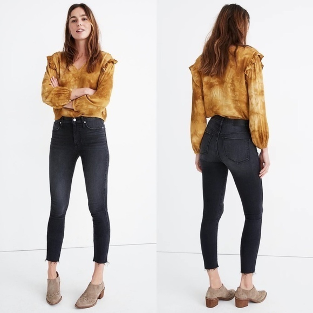Madewell 10" High-Rise Skinny Crop Jeans in Hartland Wash size 27